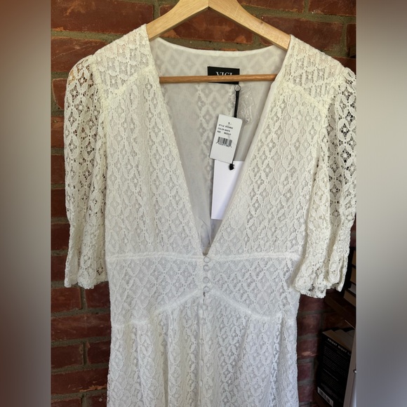 VICI Collection Lace Puff Sleeve Long Dress - Picture 6 of 10
